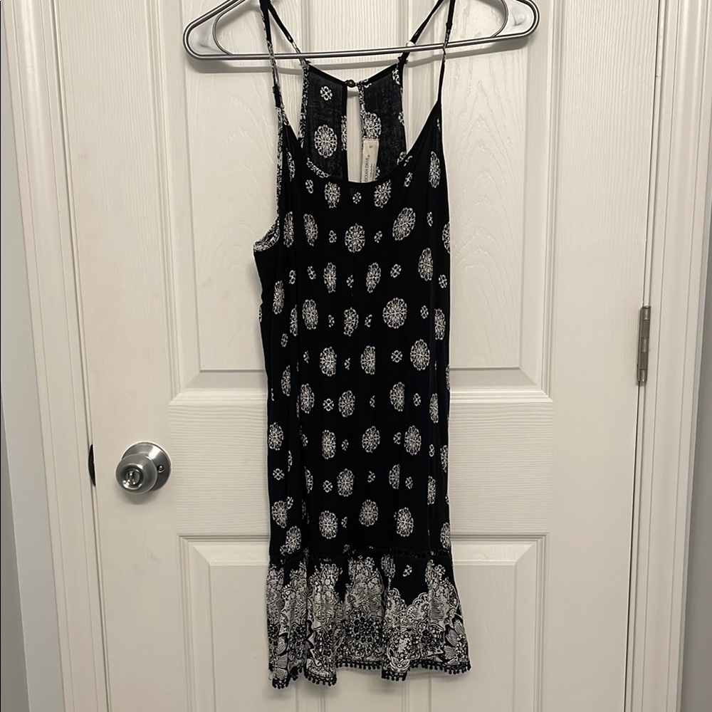 Black and White Patterned Dress